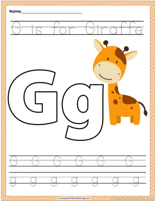 g-is-for-giraffe-learning-pack