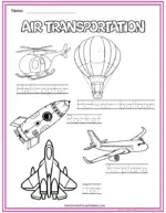 Air Transportation Printable For Kids