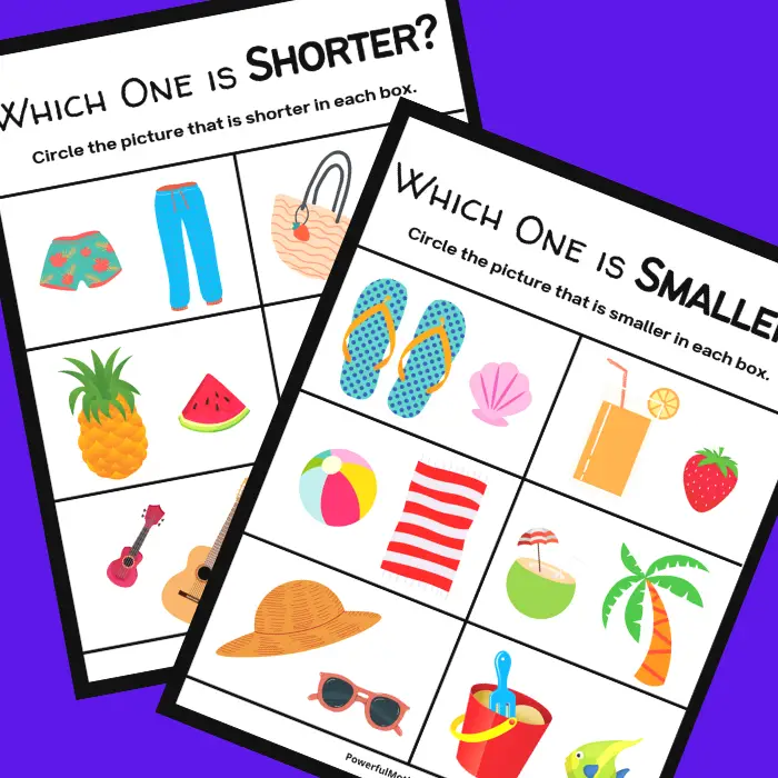 Size Comparisons Archives - About Preschool