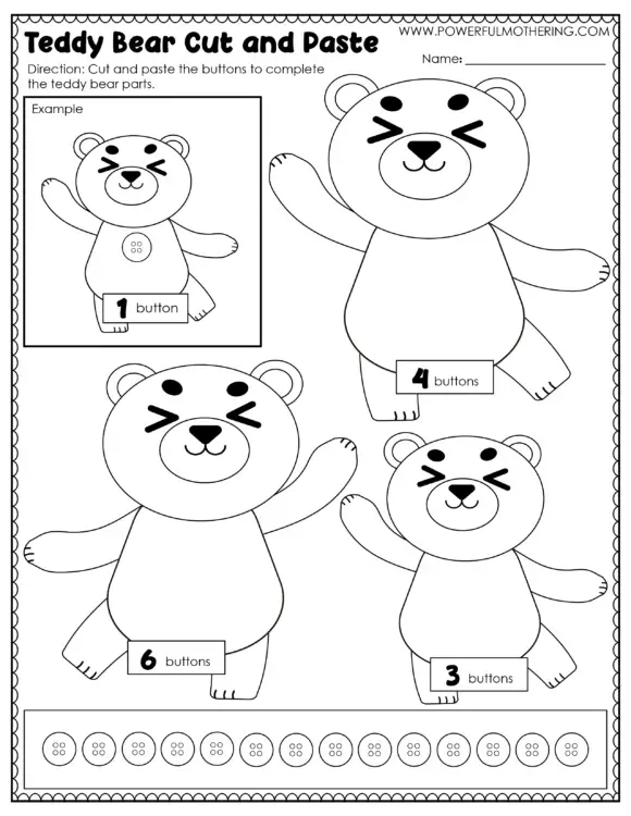 Teddy Bear Printable Activities - Mamas Learning Corner