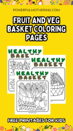 Fruit And Veg Basket Coloring Pages