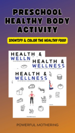 Preschool Healthy Body Activity – Color the Food