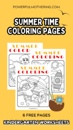 Summer Time Coloring Pages