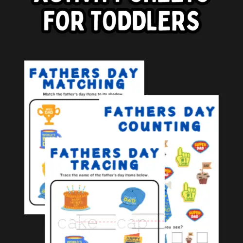 Fathers Day Activity Sheets for Toddlers