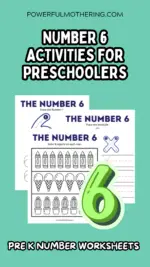 Number 6 Activities for Preschoolers