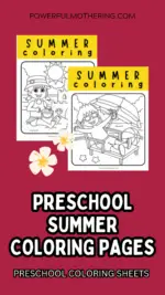Preschool Summer Coloring Pages
