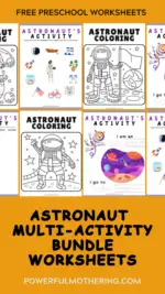 Astronaut Multi-Activity Worksheets