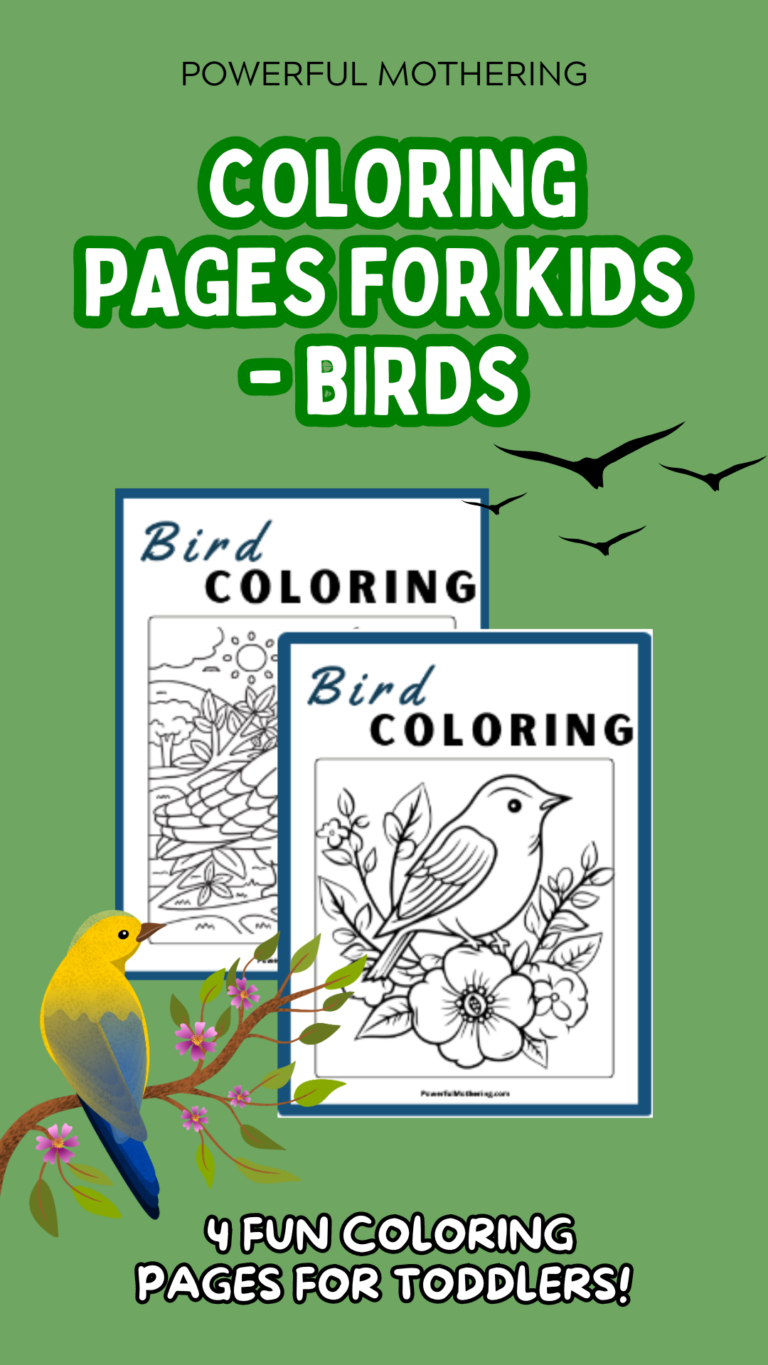 Coloring Printables for Kids - Birds - Powerful Mothering - Learning ...