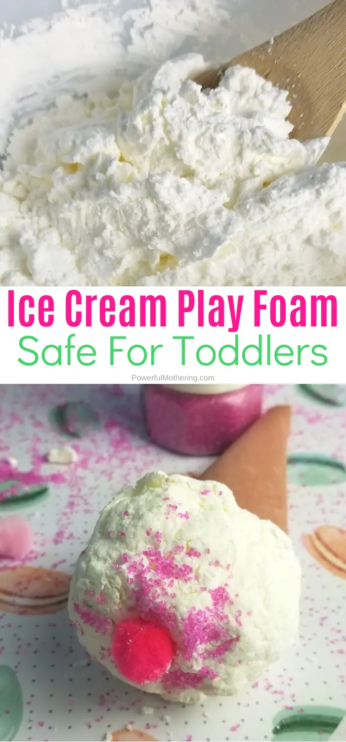 Toddler Taste Safe Foam Dough Ice Cream Cones