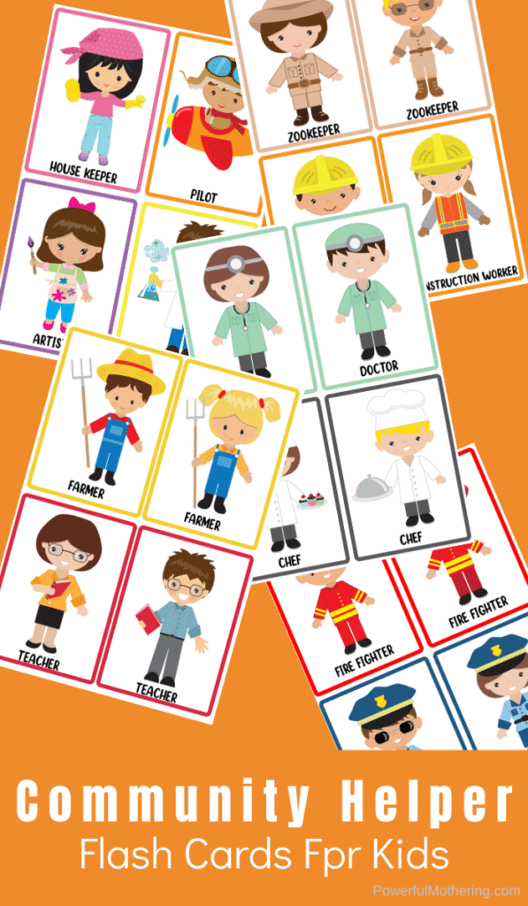 Community Helper Flash Cards