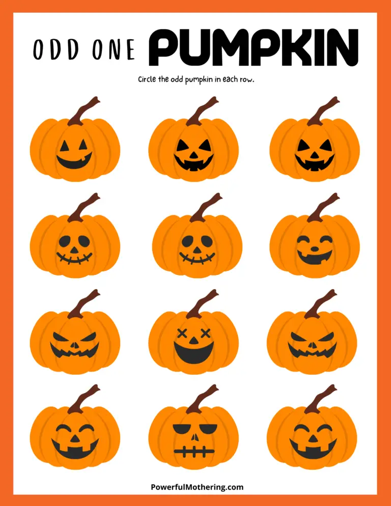Printable Pumpkin Activities