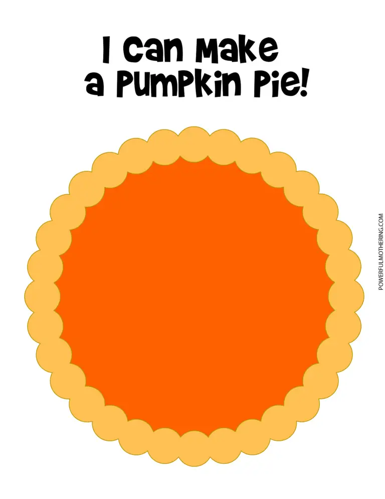 Pumpkin Pie Activity