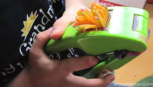 garlic press for playdough play