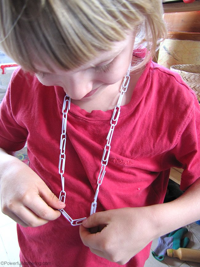 paper clip necklace