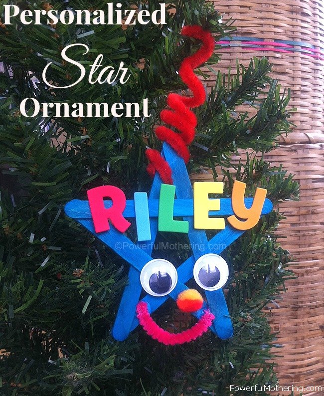 Christmas Crafts: Personalized Star Ornament for Kids