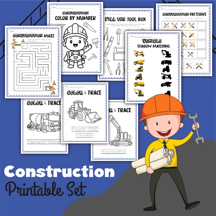 construction printables