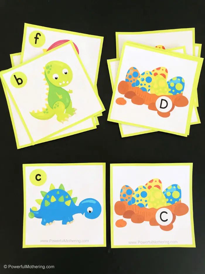Dinosaur abc cards