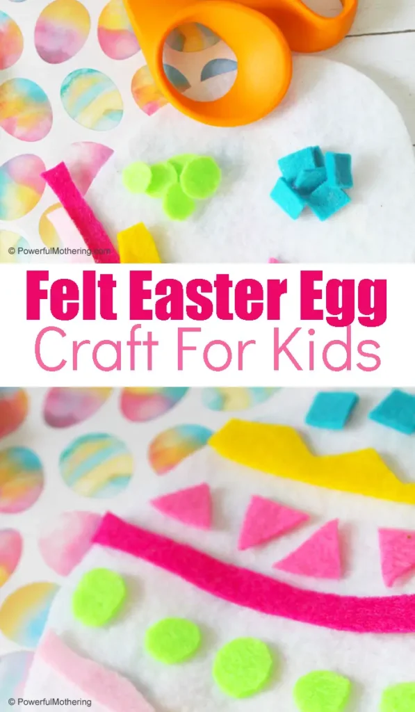Colorful & Fun Felt Easter Egg Craft 