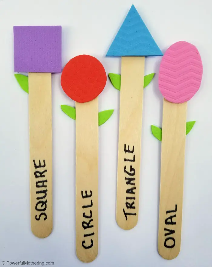 learning shapes with shape flowers game