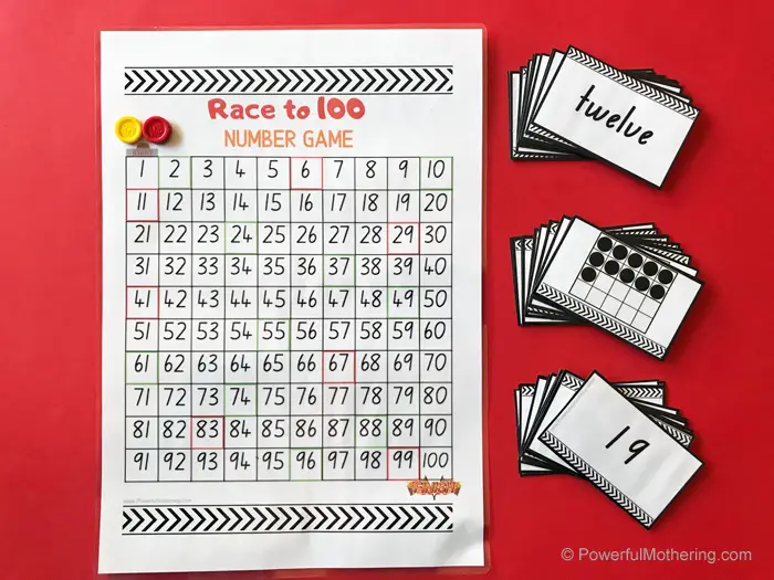 race to 100 game for kids