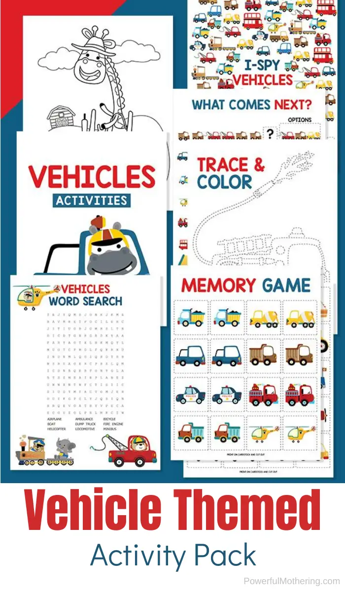 Vehicle themed activities