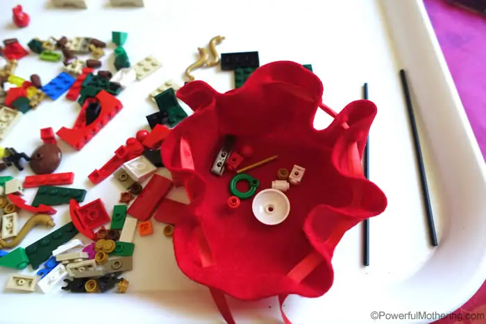 lego advent calendar broken down into days