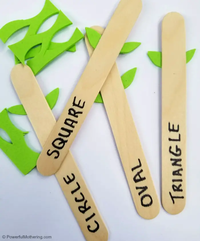 making learning shapes flower game