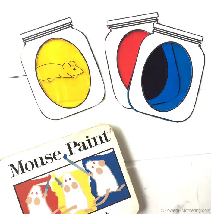 Color Mixing Jars with Mouse Paint Book
