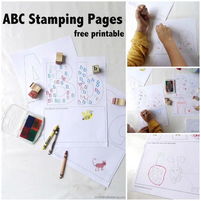 Big Letter Little Letter Stamping