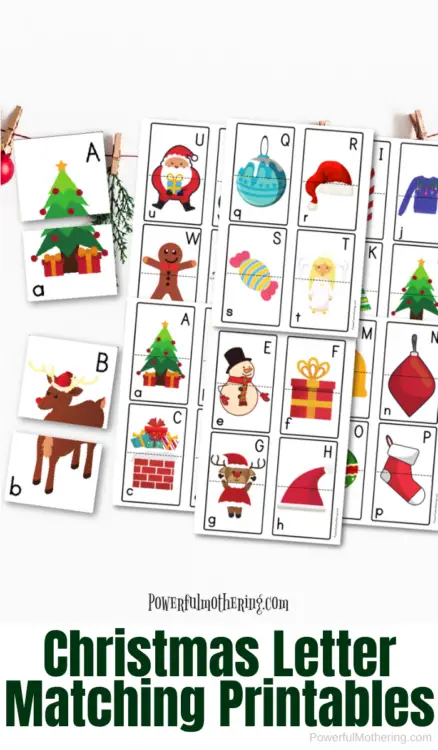 Christmas ABC Matching Game