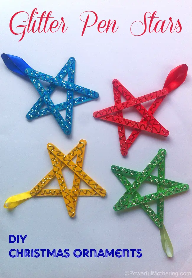 Easy Christmas Crafts for Kids: Craft Stick Stars