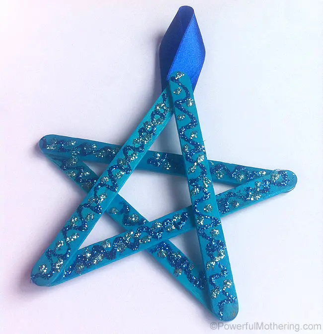 easy christmas star craft sticks
