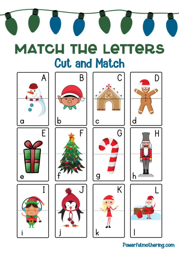 match the letters 