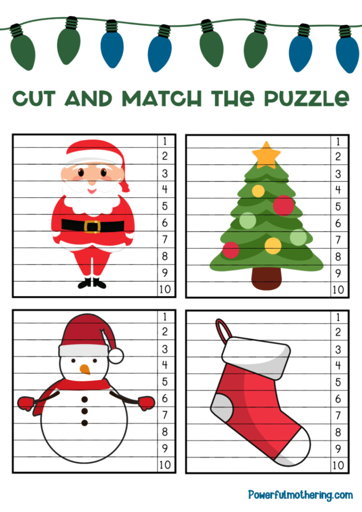 cut and match the puzzle