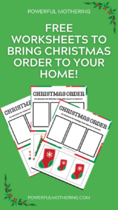 Free Worksheets to Bring Christmas Order to Your Home