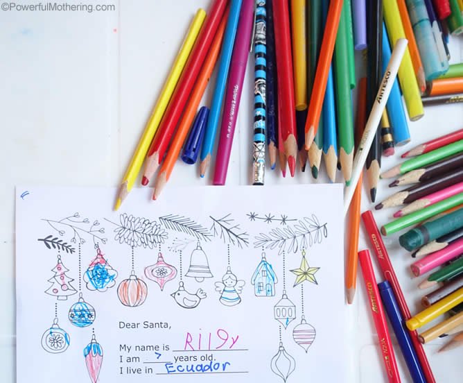 Write a letter to Santa