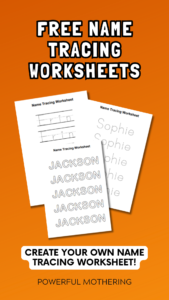 Free Name Tracing worksheets