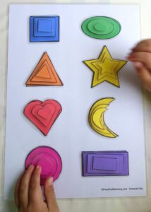 Printable Shape Matching and Size Sorting Activity - Powerful Mothering ...