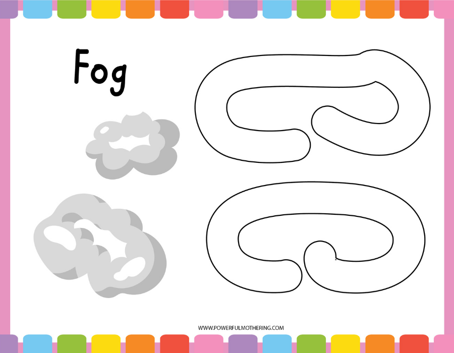 weather playdough mats