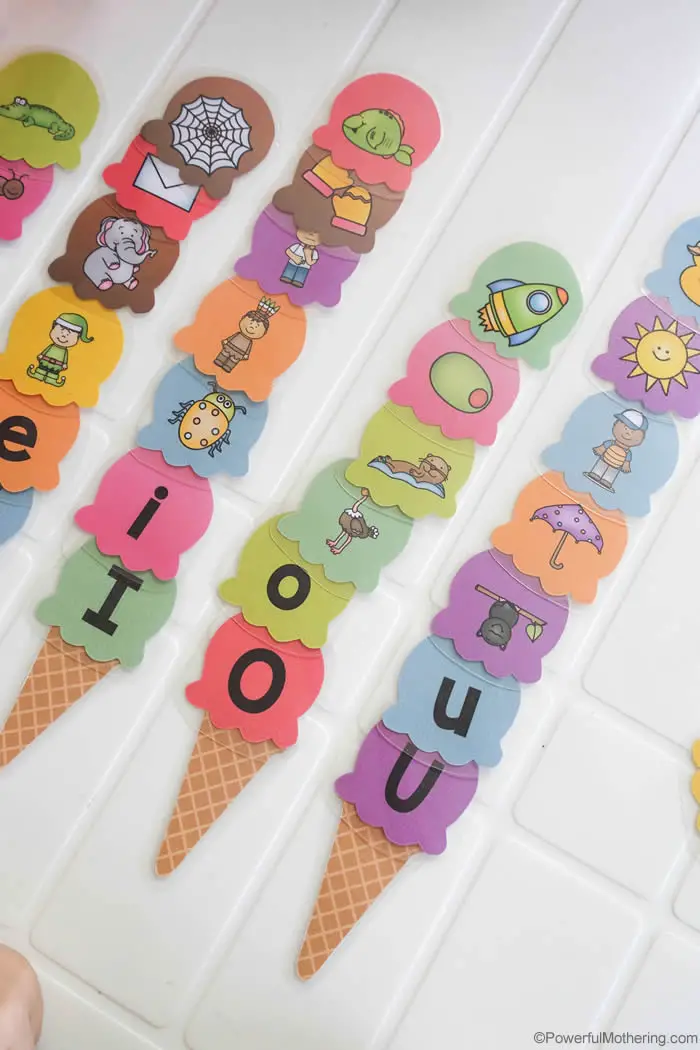 beginning vowel sounds game