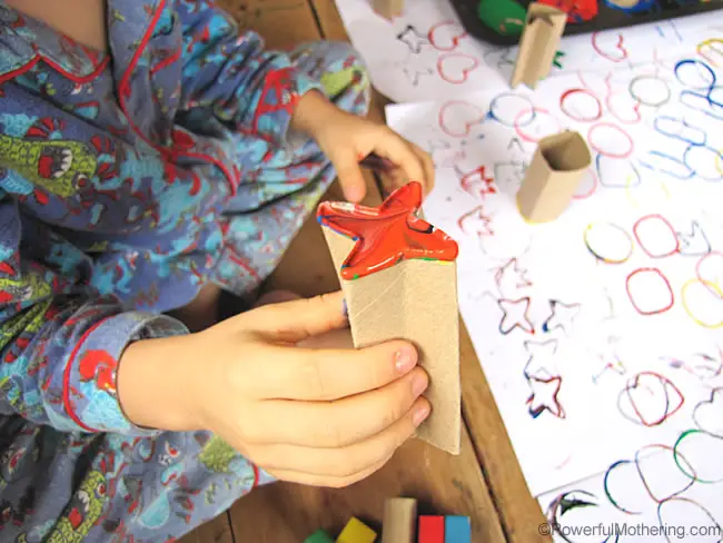 look mom it made a bubble