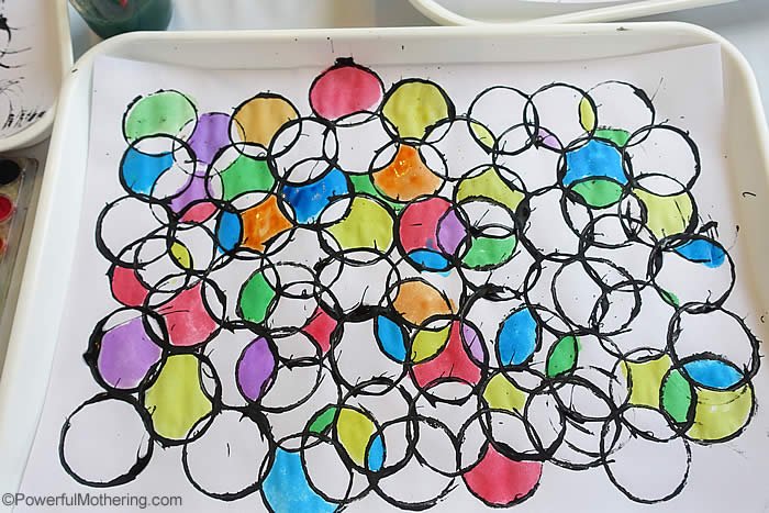 Stained Glass Art with Toilet Rolls