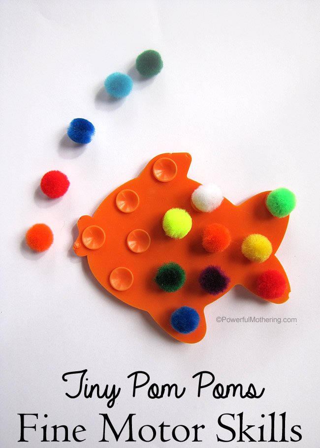Tiny Pom Pom Fine Motor Skills