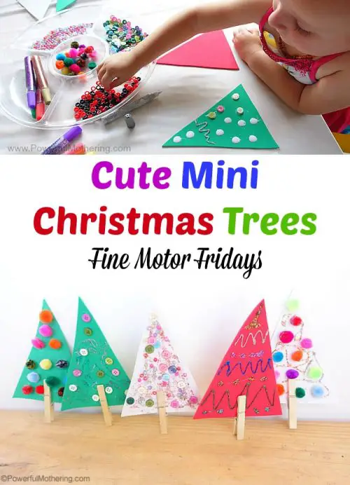 Cute mini Christmas trees