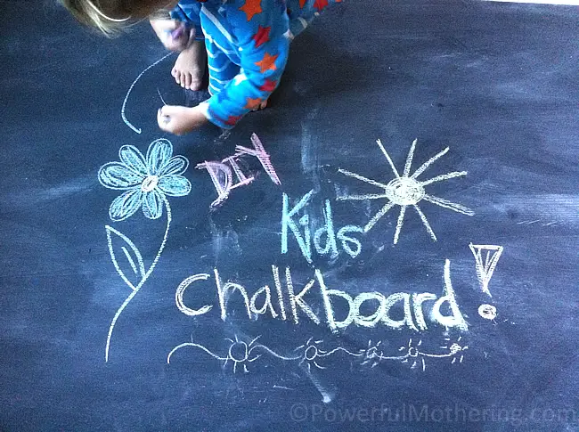 Diy Kids chalk board kids activities