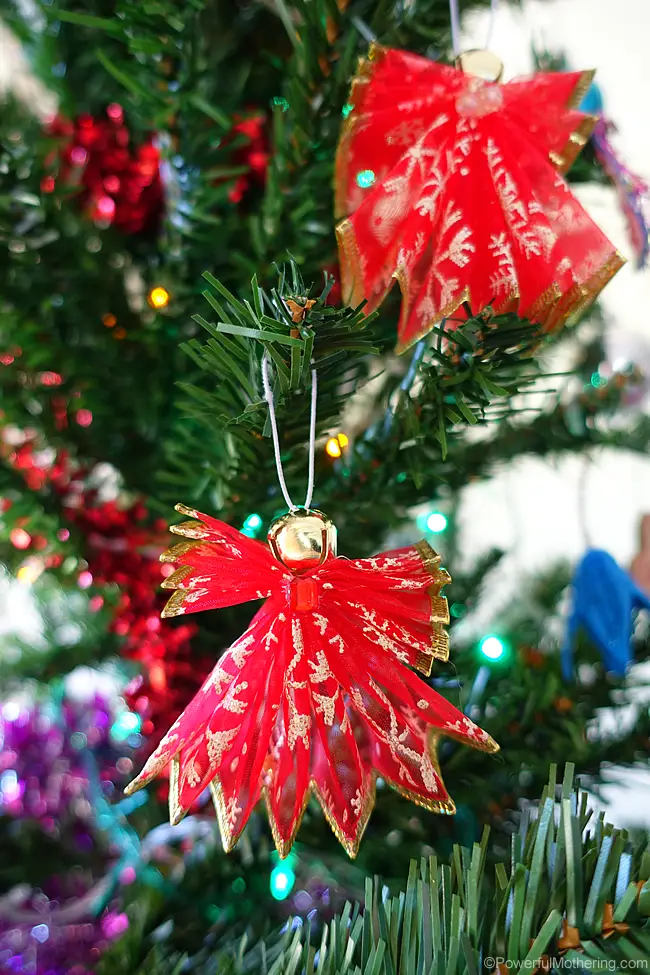 diy angels from wire ribbon