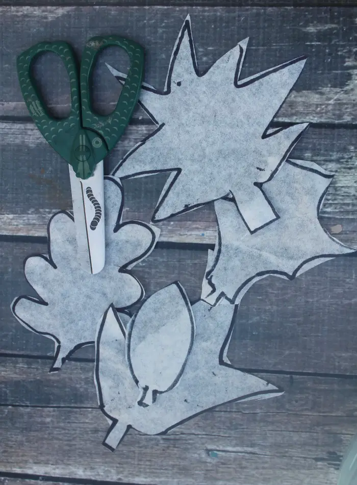 fall watercolor leaf craft