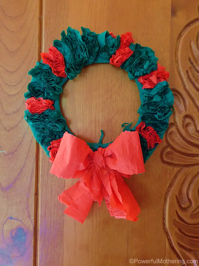 quick and easy Christmas wreath