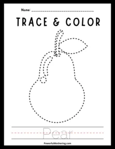 trace and color pear