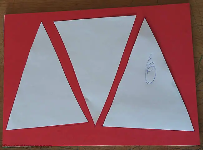 triangle cut outs